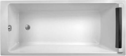 SPACIO - Baignoire rectangulaire avec large espace intérieur et large zone de douche à fond plat