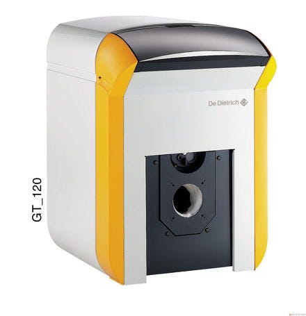 GT 120-1200 - Chaudière Complète fonte à équiper d'un brûleur fioul/gaz soufflé - Cheminée - Pour Chauffage seul