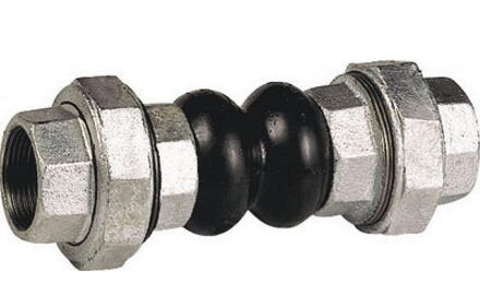 MANCHON ANTIVIBRATOIRE - FF - ZKT - A raccord union en fonte malléable galvanisé