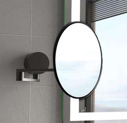 MIROIR COSMET.FUJI FIX/MUR 21X21 BLAC P920017 MP GLASS  [P920017] 