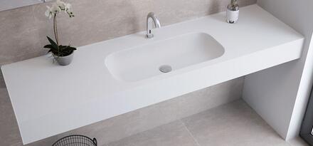CALI70-P - Plan de toilette moulé sur-mesure en Varicor®