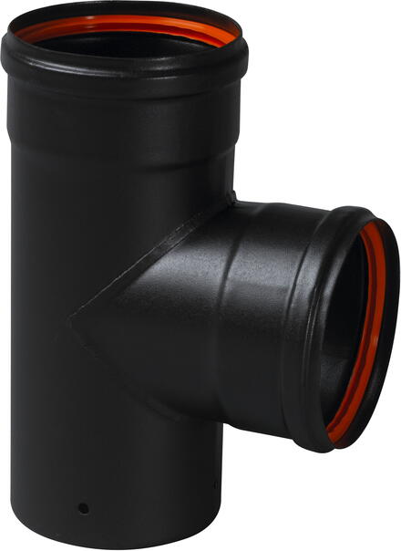 CONDUIT RIGIDE - EMAIL - SPECIAL POELE A PELLETS - Noir mat