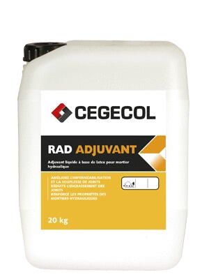 RAD ADJUVANT - Adjuvant liquide (base latex) pour mortiers de jointoiement