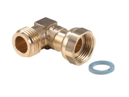 RACCORD POUR GAZ NATUREL ET PROPANE EN RESEAU - Raccord coudé 90° à visser (filetage cylindrique)