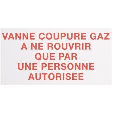 ETIQUETTE DE SIGNALISATION - Chaufferie fioul/gaz polystyrène rigide