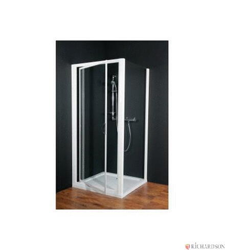 ODEON UP - Porte pivotante réversible à fermeture magnétique souple et invisible  - Hauteur : 185 cm - Ep. du verre : 4 mm