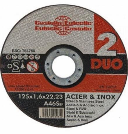 DISQUE A TRONÇONNER ET A EBARBER - DUO - Acier/Inox