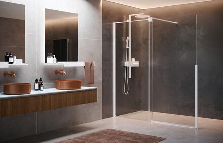 H STYLE - Paroi walk-in avec panneau coulissant