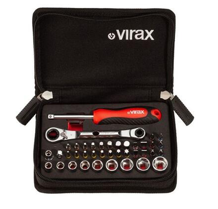 OUTILS DE SERRAGE - Douille compacte 1/4" et embouts - Coffret 41 pièces