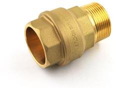RACCORD UNION - Raccord droit laiton PE à visser augmenté