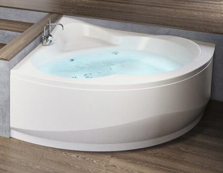 UNA - Baignoire d'angle simple à encastrer