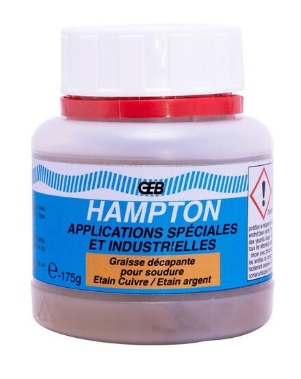 PRODUIT DE BRASAGE/SOUDAGE - HAMPTON - Graisse décapante pour soudure à l’étain / spécial soudures industrielles