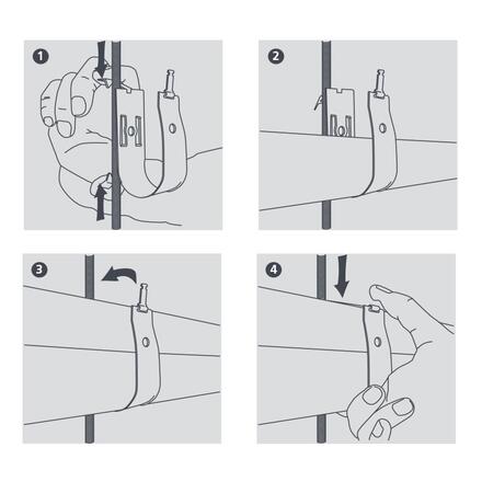 CLIP XTRA GRAB TAILLE 2 -SACHET 10-  B2080/10 ASPEN PUMPS FRANCE  [B2080/10] 