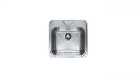 QUADRA - Bassin inox à encastrer