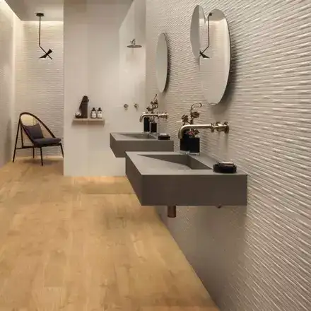 3D WALL CARVE - 3D WALL WHITTLE IVORY