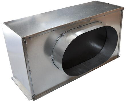 PLENUM ACIER ISOLE - Piquage de côté