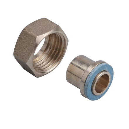 RACCORD 2 PIECES JOINT PLAT - Raccord 2 pièces joint plat  à braser sur tube cuivre