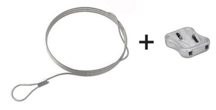 CABLETTE DE SUSPENSION - Boucle + Stop câblette