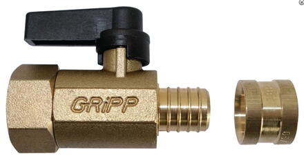 ACCESSOIRE COLLECTEUR DISTRIGRIPP - Vanne intégrée - Ecrou tournant 1/2"