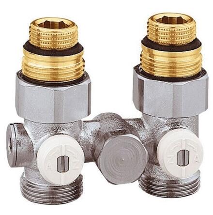 RACCORD POUR ROBINETTERIE INTEGREE - Vanne en H double monotube