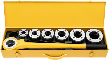 FILIERE MANUELLE - Coffret - EVA - Avec têtes de filetage à changement rapide