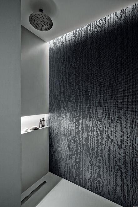 MOIRE BLACK - Carreau mosaïque