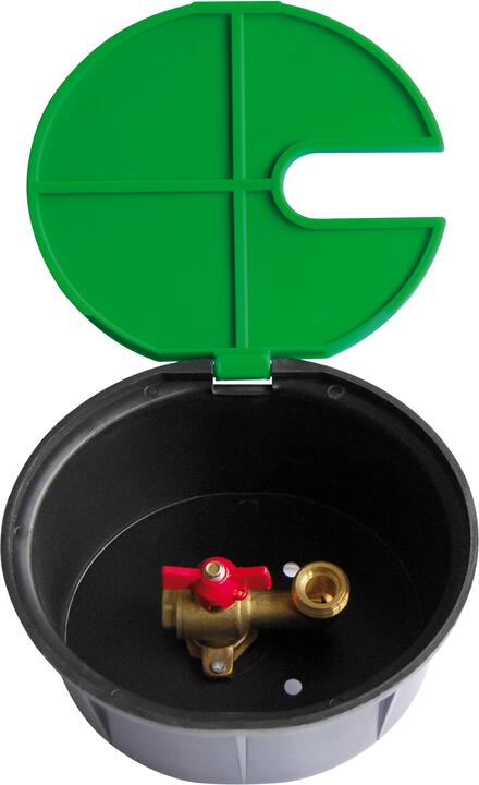 BOUCHE PVC - MF - Bouche avec vanne à sphère sortie équerre