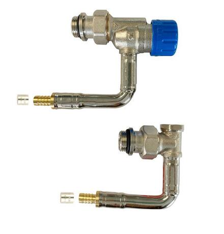 ROBINET THERMOSTATIQUE - Kit hydrocâblé kv réglable équerre pour radiateur type 11/21