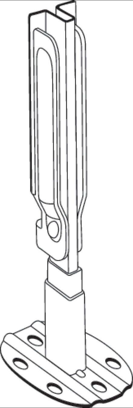 PIEDS SUPPORT - Pour radiateur panneaux