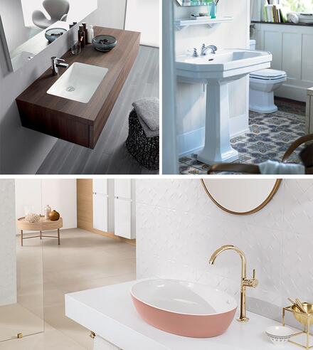 Porte brosse WC en céramique et laiton bronzé salle de bain rétro
